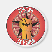 Spying Is Power Refrigerator Magnets