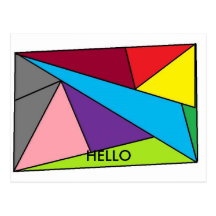 square, HELLO Postcards