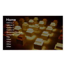 Square lights business card template