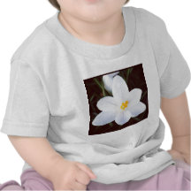 Square Photo - White Crocus T-shirt