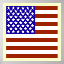 Square Stars and Stripes プリント