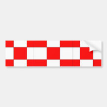 Squared, Panama flag Bumper Sticker