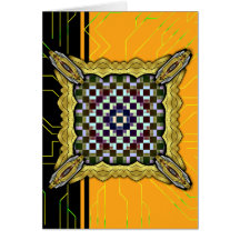 Squares Inverted Greeting Card