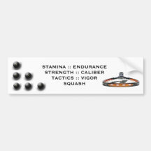 Squash Bumper Stickers