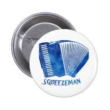 Squeeze Man Pinback Buttons