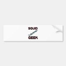 Squid Geek Bumper Sticker