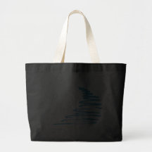 Squiggly Lines_Aqua Glow_Catalina Tote Bags