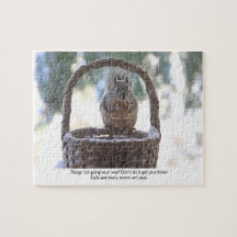 Squirrel in Snow Jigsaw Puzzle