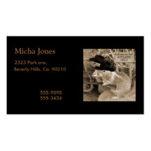 Squirrel Outlaws In The Old West Business Card