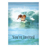 Squirrel Surfer On The Sea Invitation