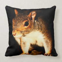 Squirrel Throw Pillow