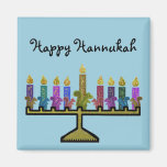 Squirrels Hannukah Menorah Magnets