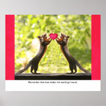 Squirrels in Love Poster