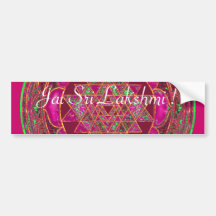 Sri Lakshmi Yantra Mandala Bumper Sticker