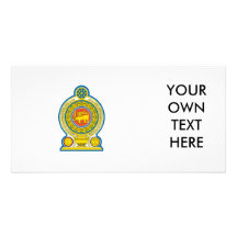 Sri Lanka Coat of Arms Personalized Photo Card