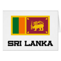 Sri Lanka Flag Greeting Cards