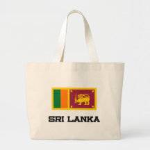 Sri Lanka Flag Tote Bag