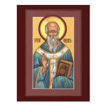St. Aidan of Lindisfarne Prayer Card Post Card