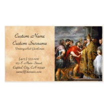 St. Ambrose and Emperor Theodosius  Paul Rubens Business Cards