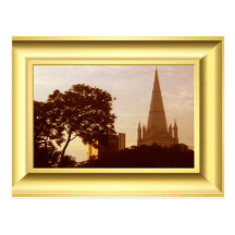 St ANdrew"s Cathedral Singapore at sunset Postcards