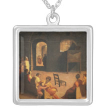 St Bernardino of Siena Preaching Personalized Necklace