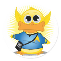 ST Blue Shirt Duck Alien stickers