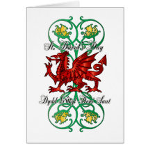St. David's Day Greeting Card, Card Saint David's