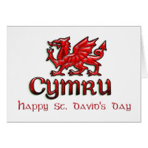 St. David's Day, Saint David, Ddydd Gwyl Dewi Sant Card