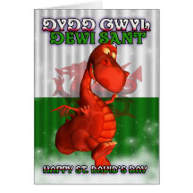 St. David's Day, Welsh Card, Dydd Gwyl Dewi Sant