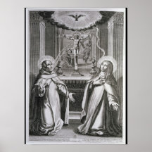 St. John of the Cross and St. Theresa of Avila Print