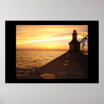 St. Joseph Pier Light, MI Print