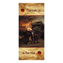 St Michael and the Dragon  Prayer Card Customised Rack Card