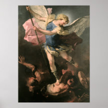 St. Michael, Luca Giordano (Fa Presto) Posters
