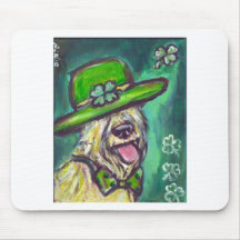 st paddys day sir wheaten mouse pads