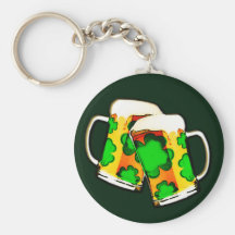 St. Patrick's Beer Mugs Key Chains