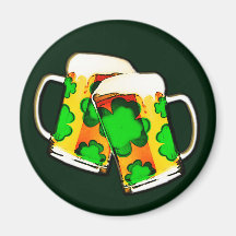 St. Patrick's Beer Mugs Magnets
