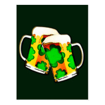 St. Patrick's Beer Mugs Post Cards