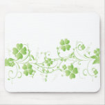St. Patricks Day Clover Mouse Pad
