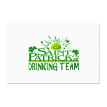 St Patricks Day Drinking Team. Irish Celebrations. Canvas Prints