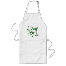 St Patrick's Day Martini Apron
