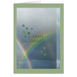 St. Patrick's Day Rainbow Greeting Card