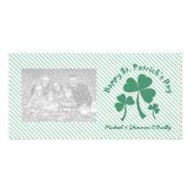 St Patrick's Day Shamrocks Photo Cards
