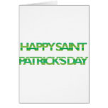 St. Patrick's Day Stripes Greeting Cards