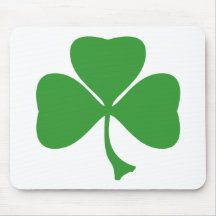 St Patrick's shamrock Mouse Pads