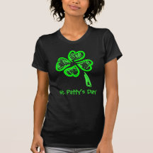 St. Patty's Day Four Leaf Clover Tee Shirts