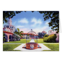 St. Petersburg Florida Wishing Well Florida Milita Greeting Card