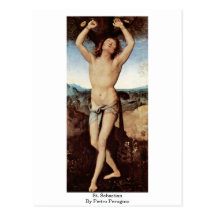 St. Sebastian By Pietro Perugino Postcard