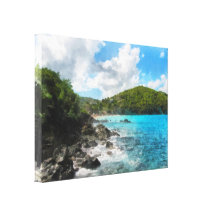 St. Thomas Shoreline Gallery Wrapped Canvas