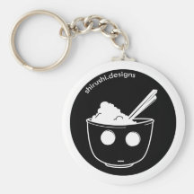 Stabbed Rice Bowl Key Chains