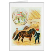 Stable Boy, Greeting Card